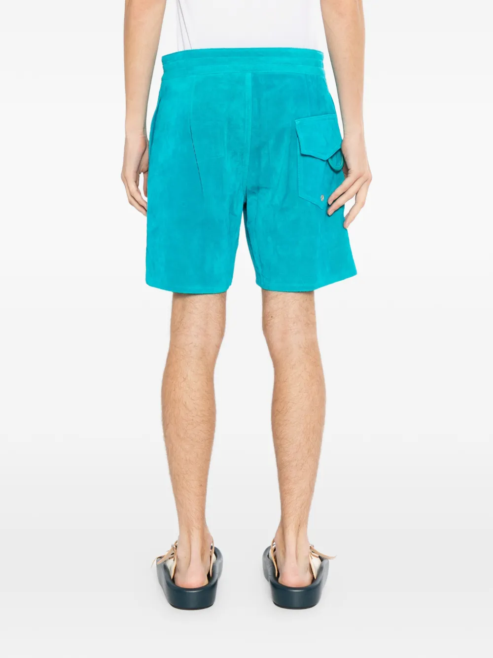 A LEATHER Board shorts Blauw