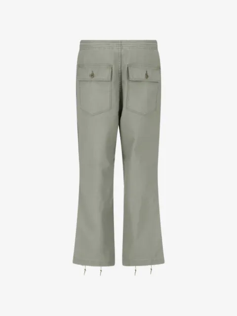 Needles drawstring embroidered trousers