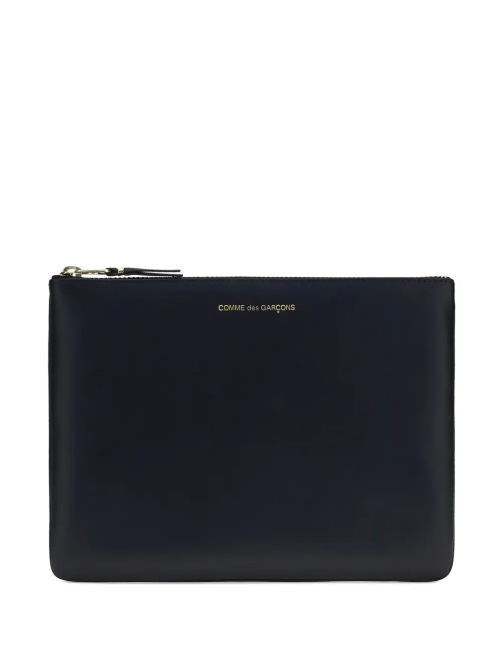 Comme Des Garçons leather pouch bag - Blu