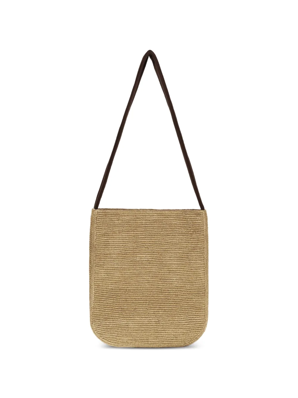 The Row Lori curved raffia shoulder bag - Toni neutri