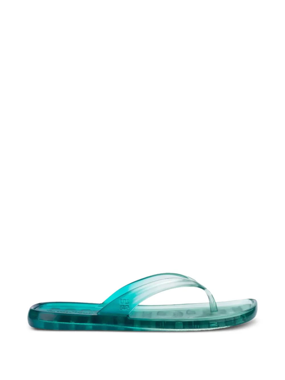 Melissa logo-embossed flip flops Groen