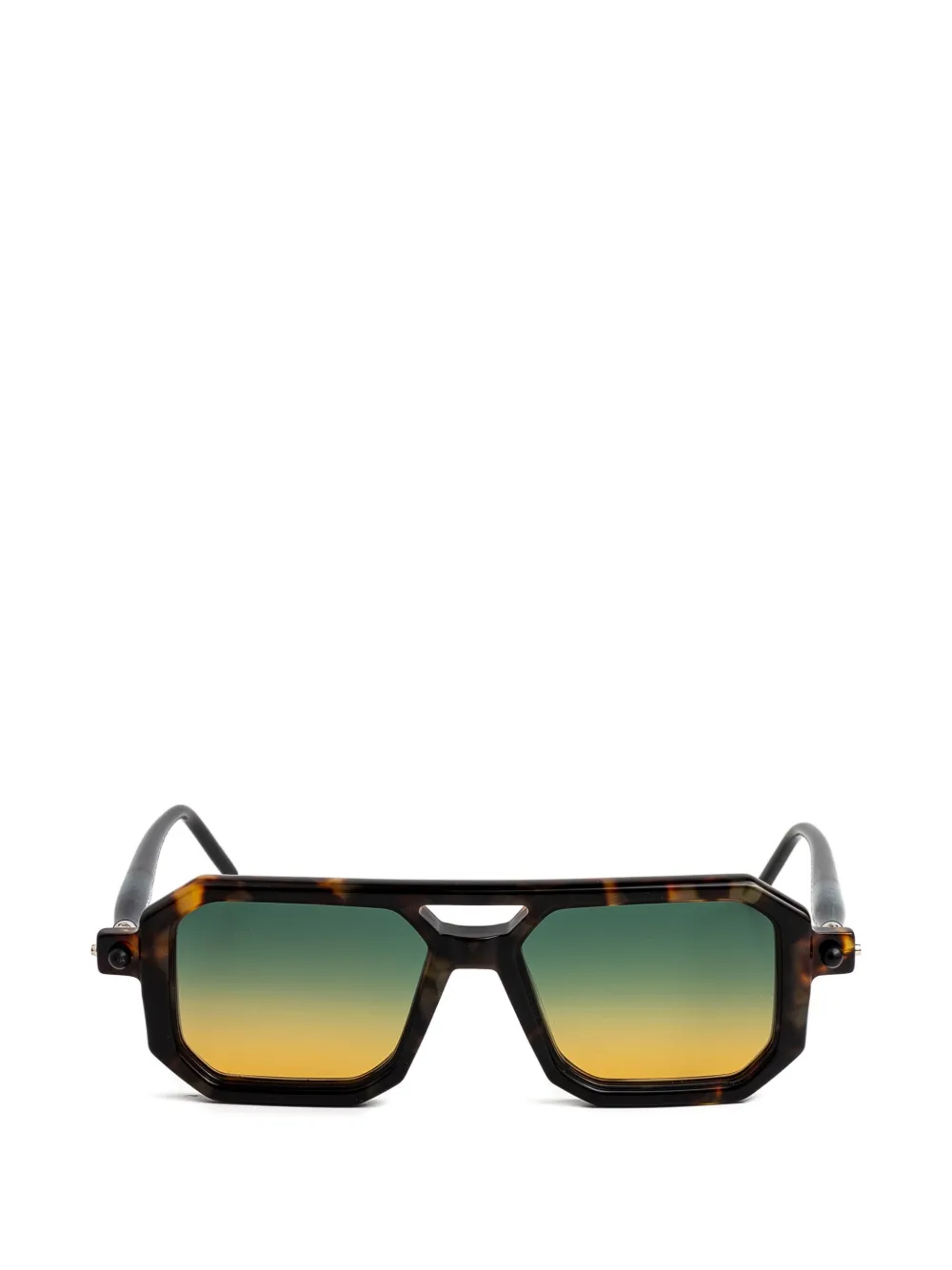 Kuboraum P8 square-frame sunglasses - Marrone