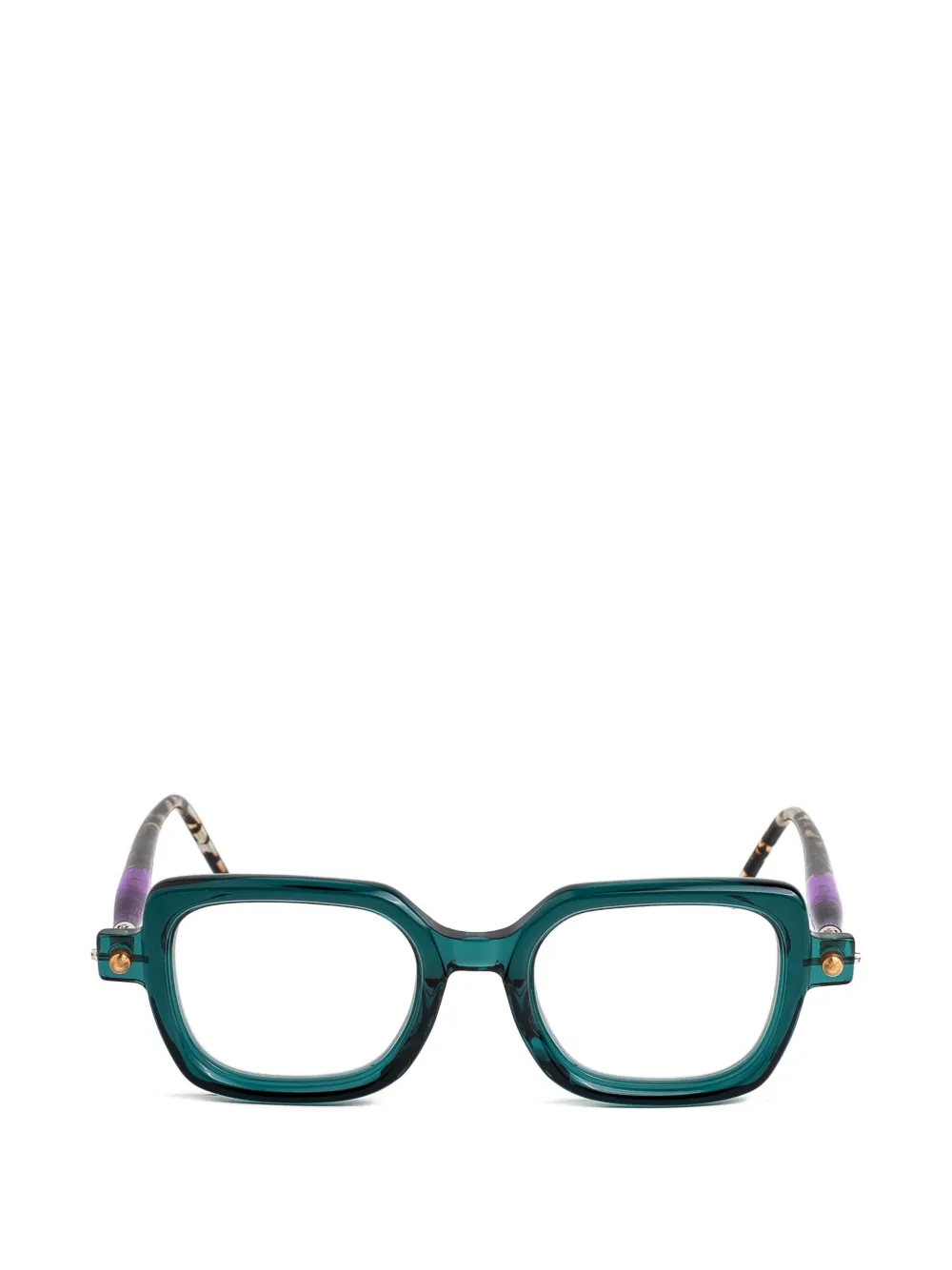Kuboraum P4 square-frame glasses - Verde