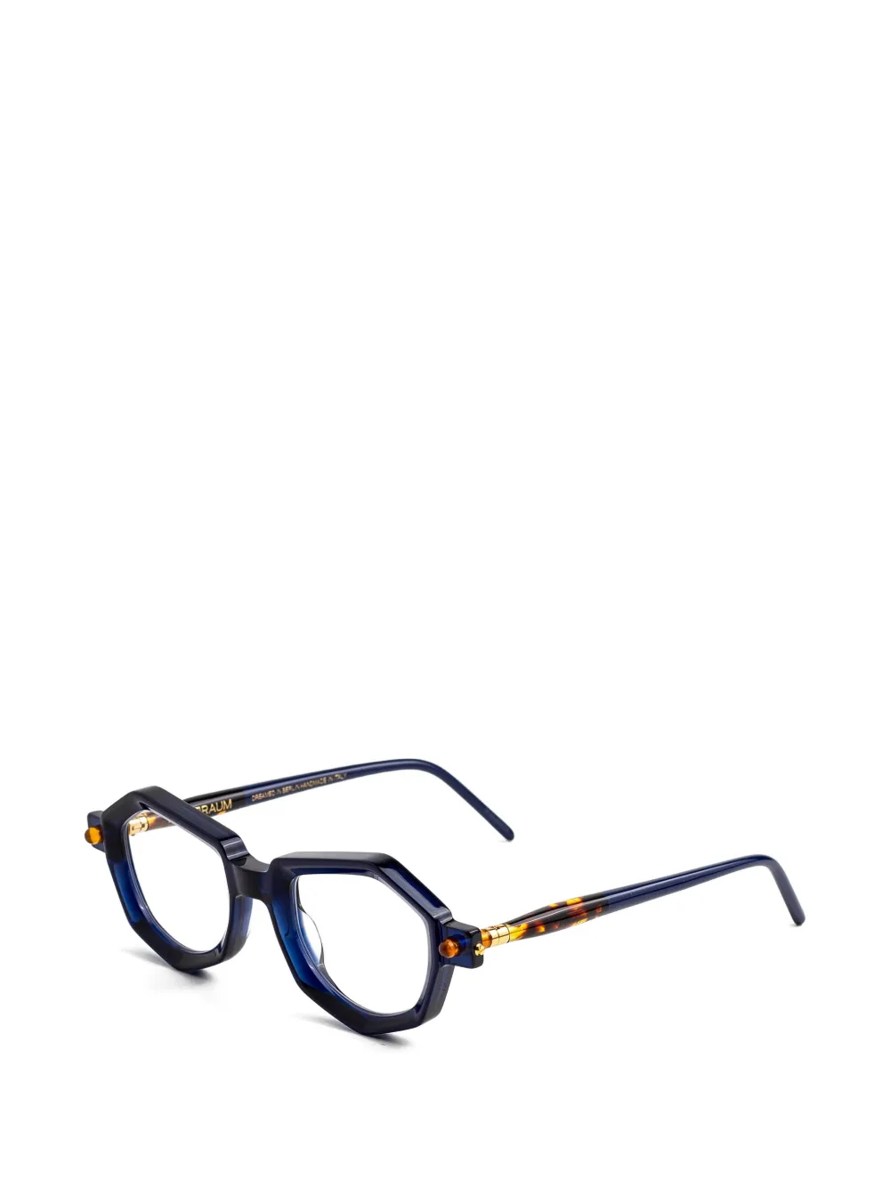 Kuboraum P27 bril met geometrisch montuur Blauw