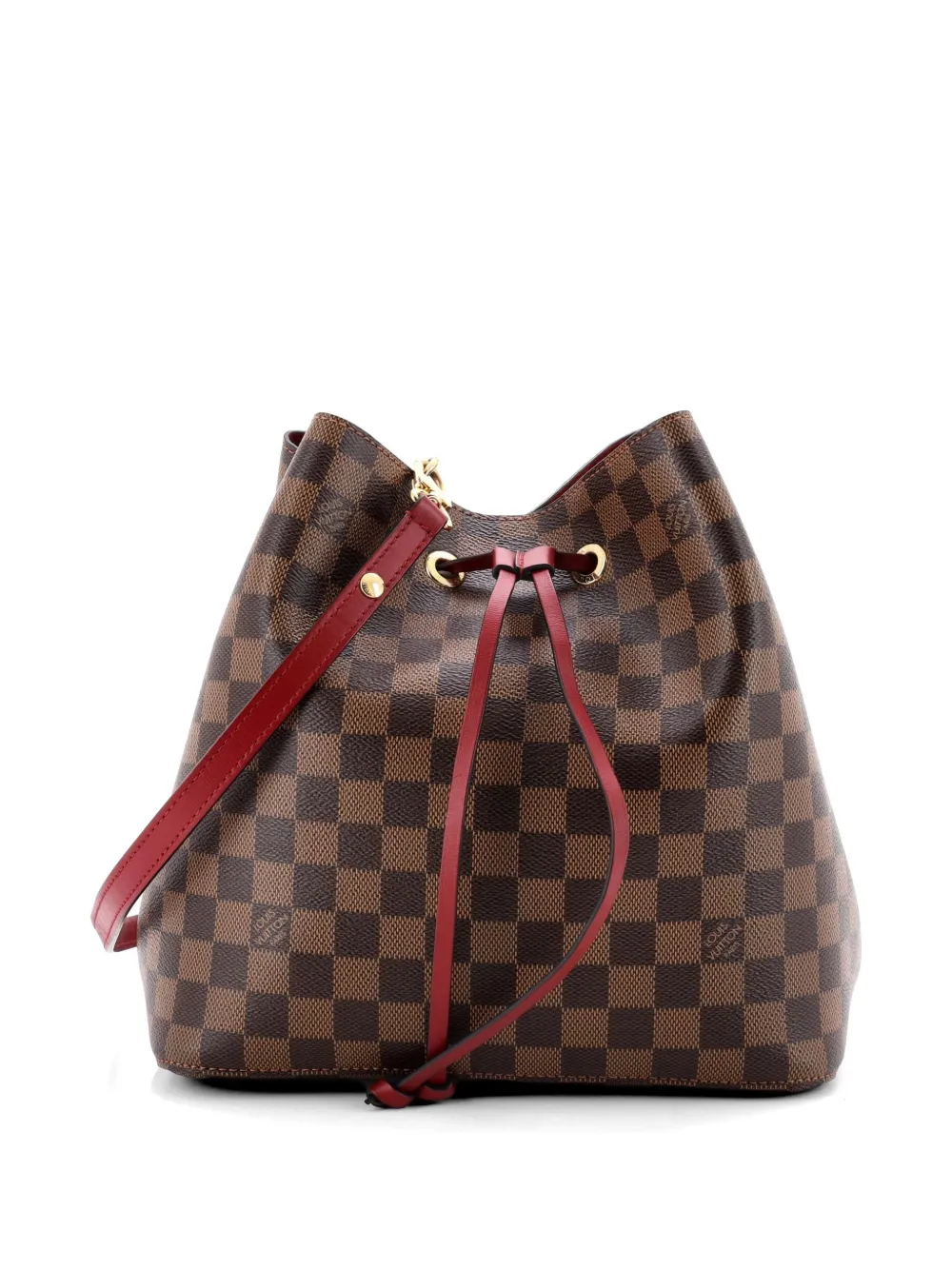 Louis Vuitton Pre-Owned NeoNoe Handbag Damier with Leather MM bucket bag - Braun