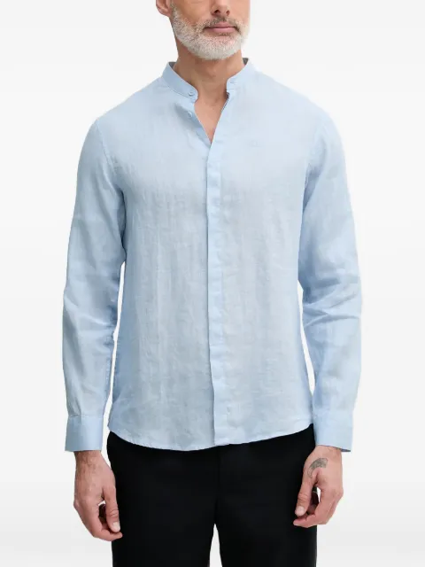 Armani Exchange Mandarin-collar long-sleeve shirt