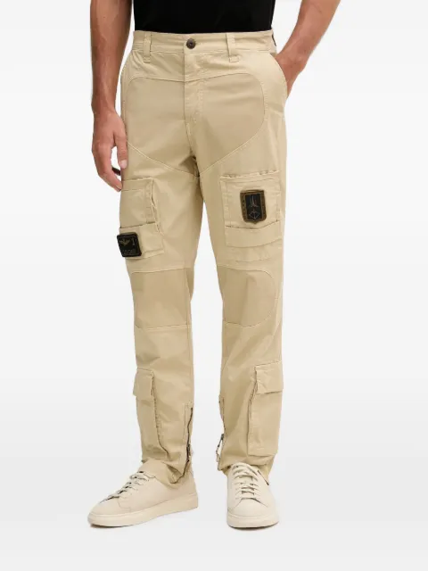 Aeronautica Militare logo-patch zip-detail cargo pants