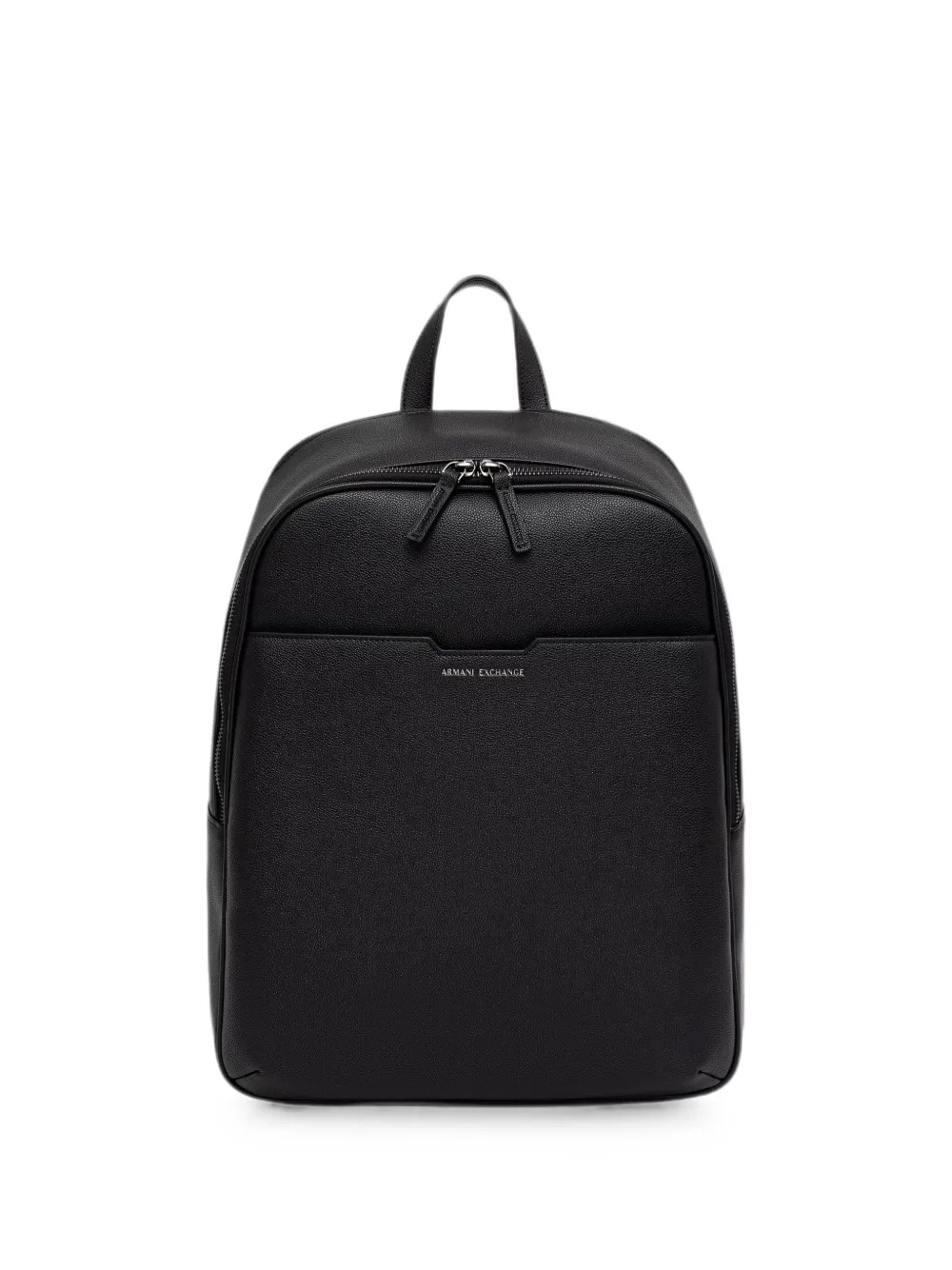 Armani Exchange logo-print pebbled backpack - Nero