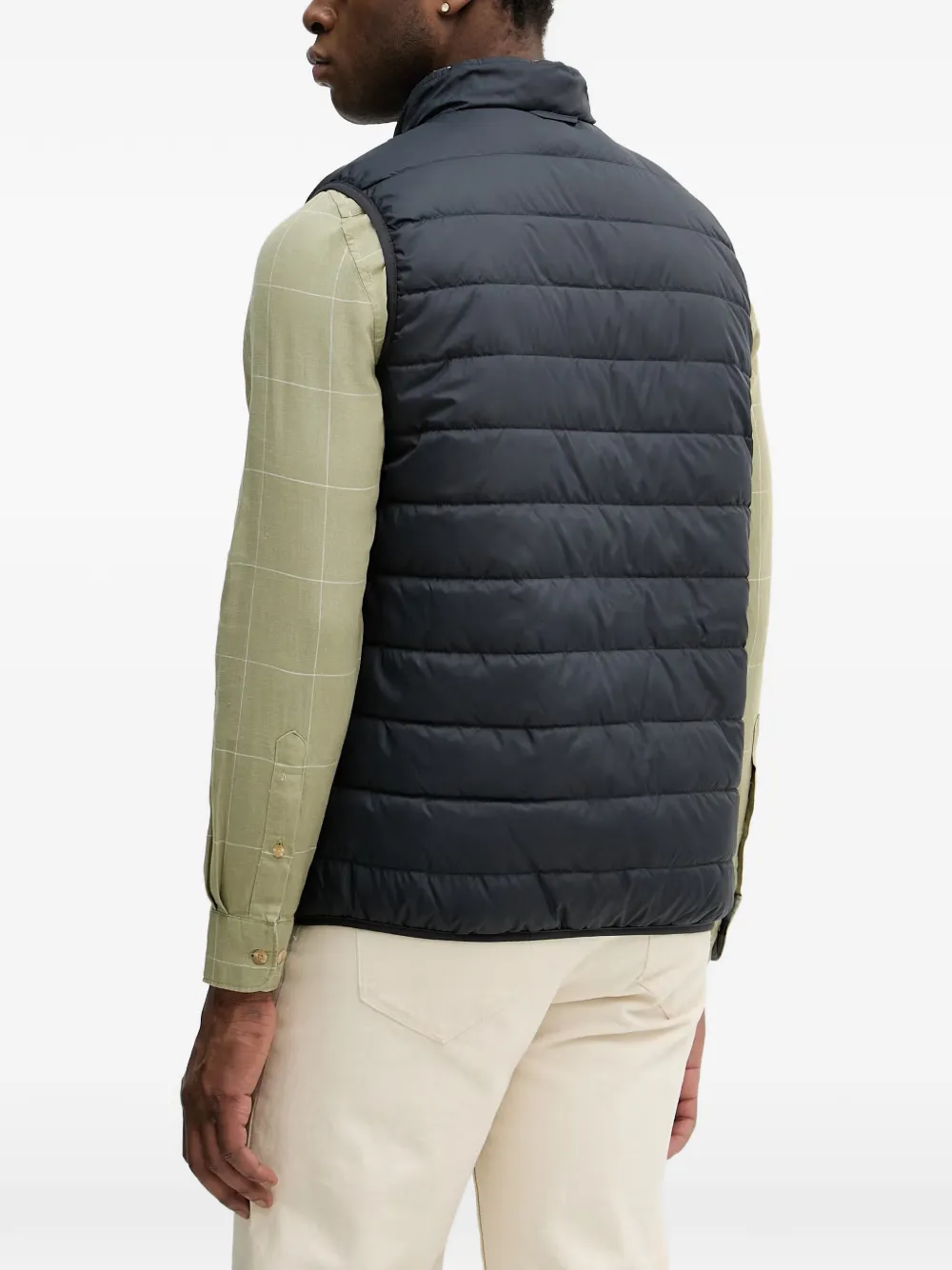 Barbour Omkeerbare gewatteerde bodywarmer met hoge hals Groen