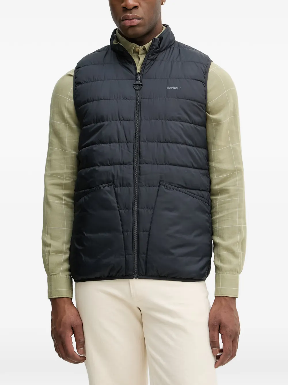 Barbour reversible high-neck quilted gilet - Verde