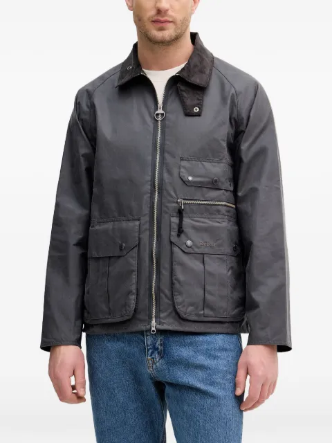 Barbour corduroy-collar multi-pocket jacket