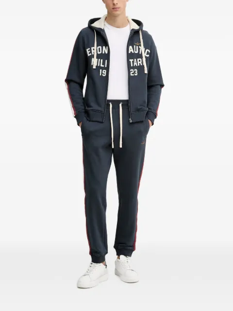 Aeronautica Militare side-stripe track pants and sweatshirt