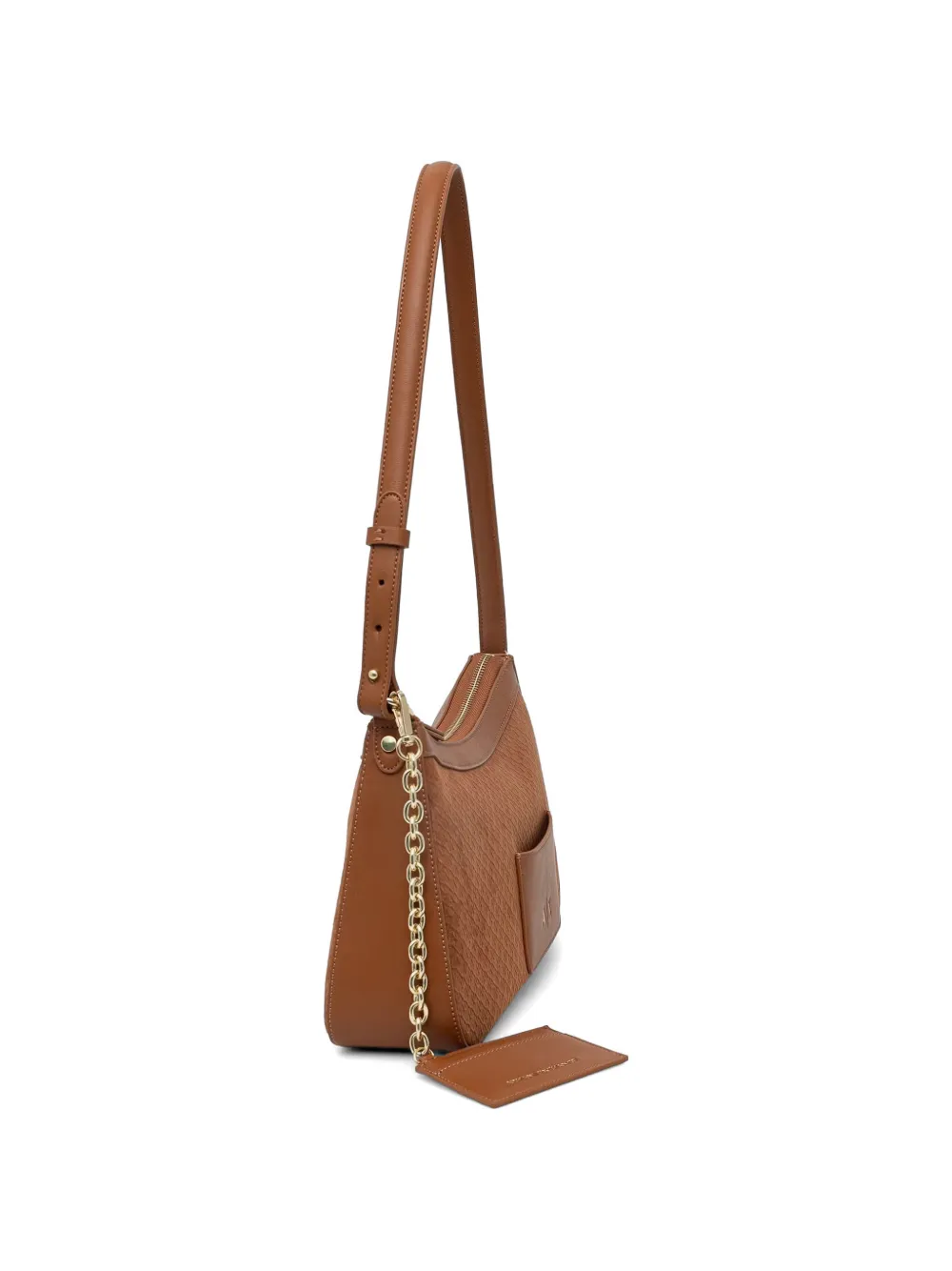Armani Exchange Schoudertas met monogram-print Bruin