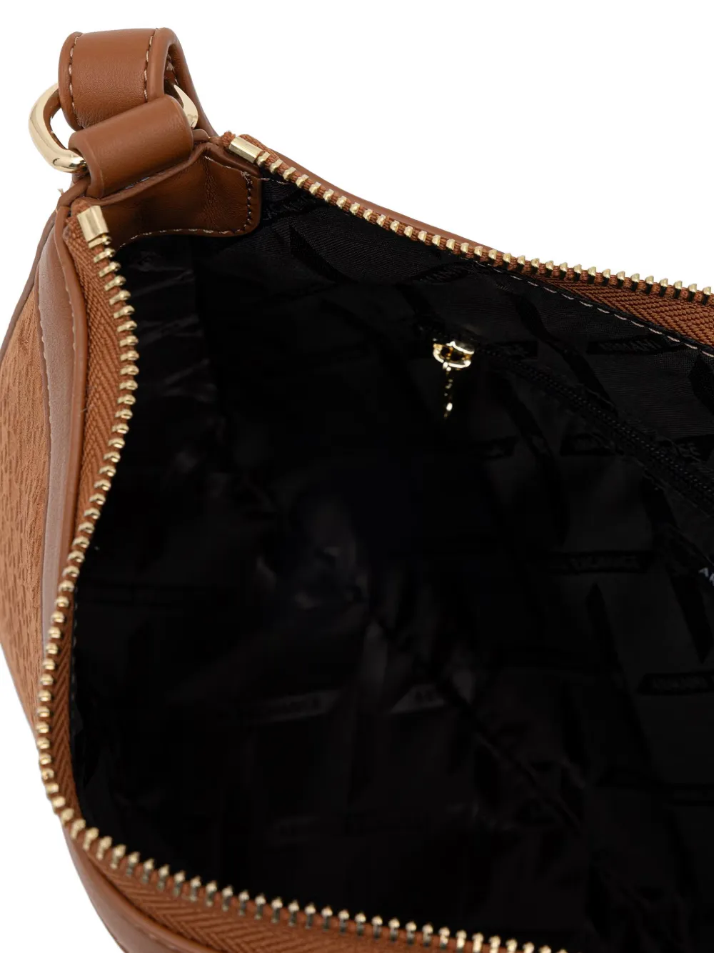 Armani Exchange Schoudertas met monogram-print Bruin