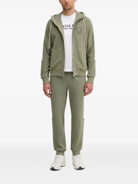 Aeronautica Militare logo-patch panelled hoodie