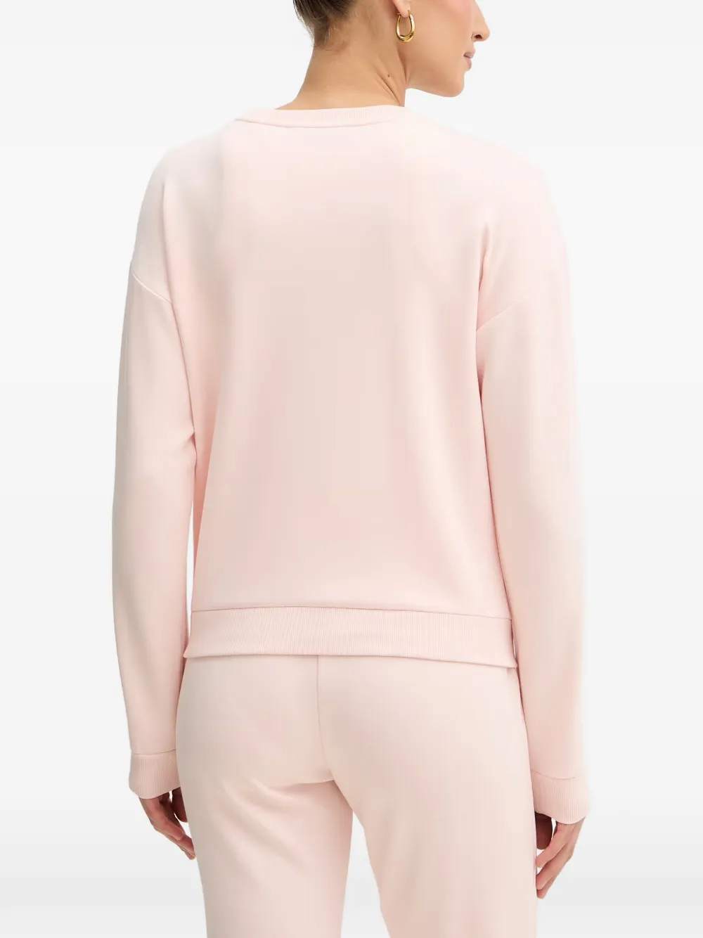 Armani Exchange Sweater met geborduurd logo Roze