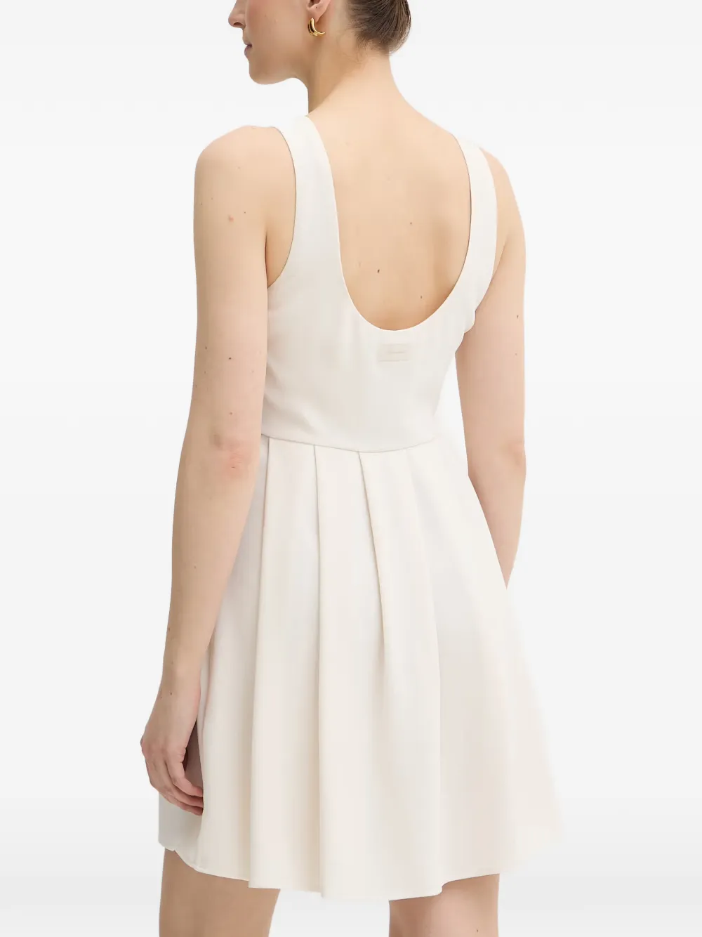 Armani Exchange Geplooide mini-jurk Wit