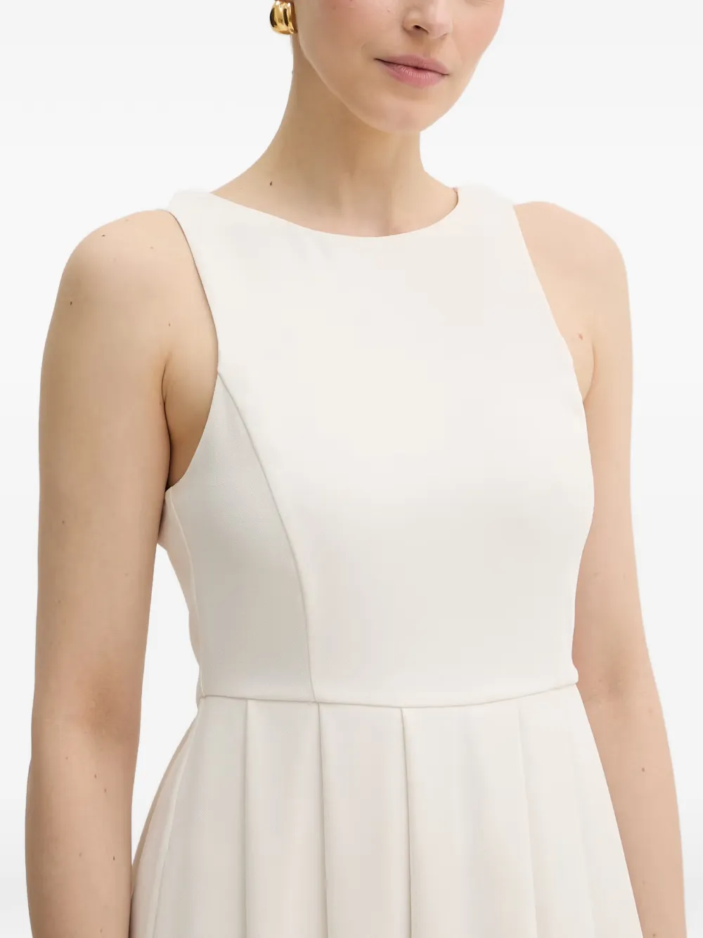 Armani Exchange Geplooide mini-jurk Wit