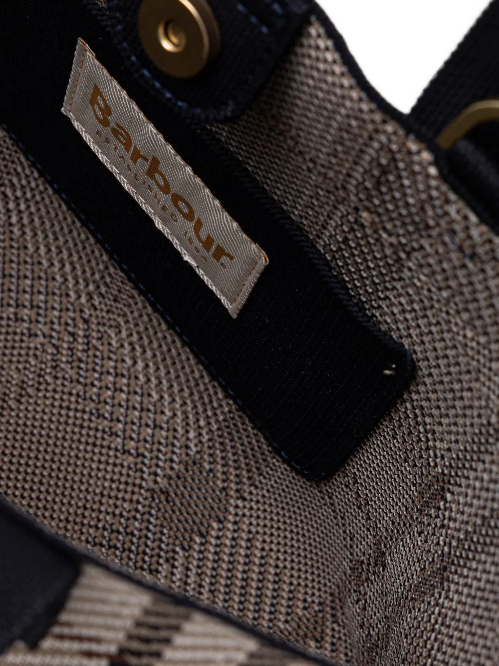 Barbour Layla Tartan shopper met verstelbaar bandje Beige