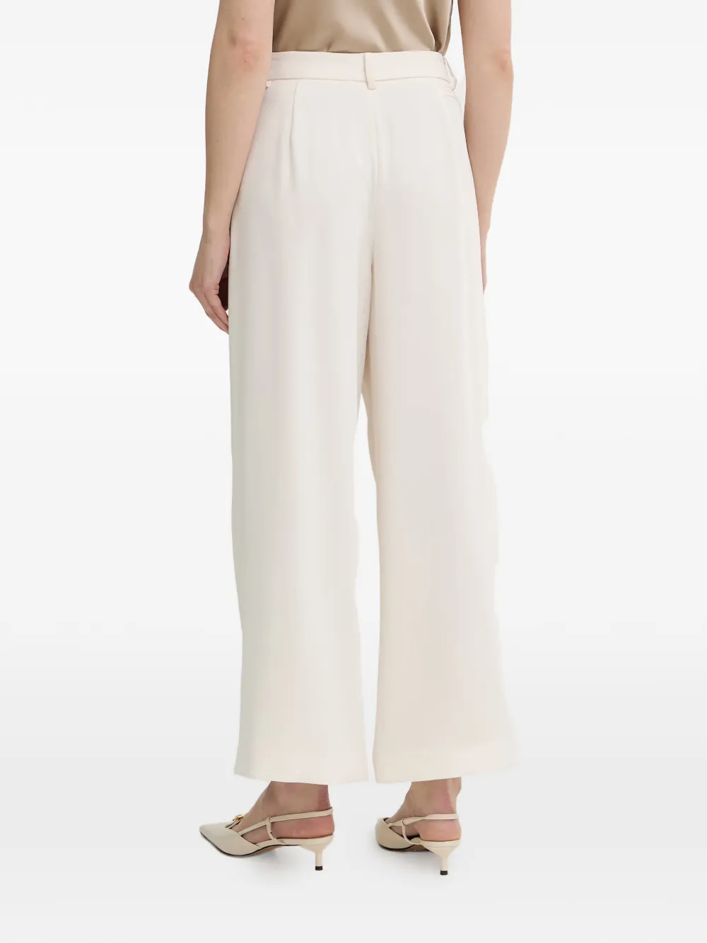 Armani Exchange Palazzo plooibroek Wit