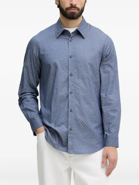 Armani Exchange skjorte med lange ærmer og logotryk