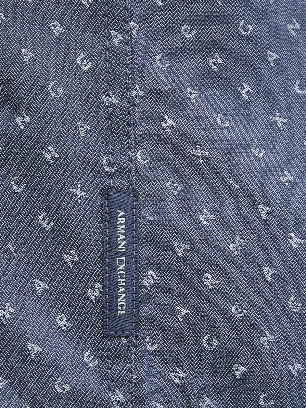 Armani Exchange Overhemd met logoprint Blauw