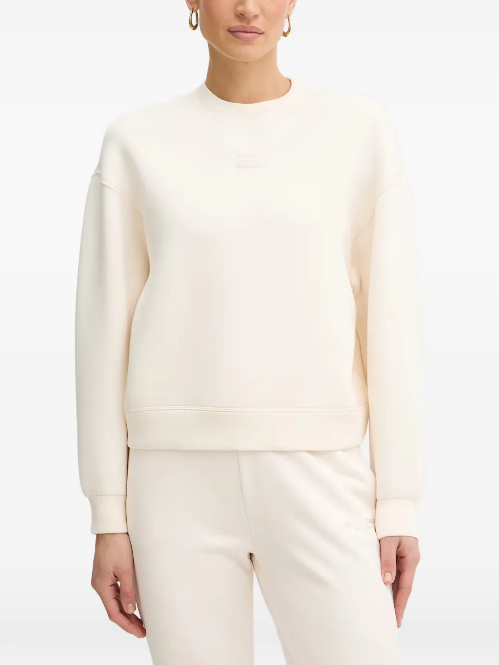 Armani Exchange logo-patch sweater - Toni neutri