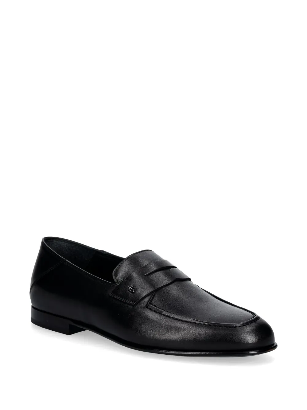 Baldinini Loafers met bandje en ronde neus Zwart