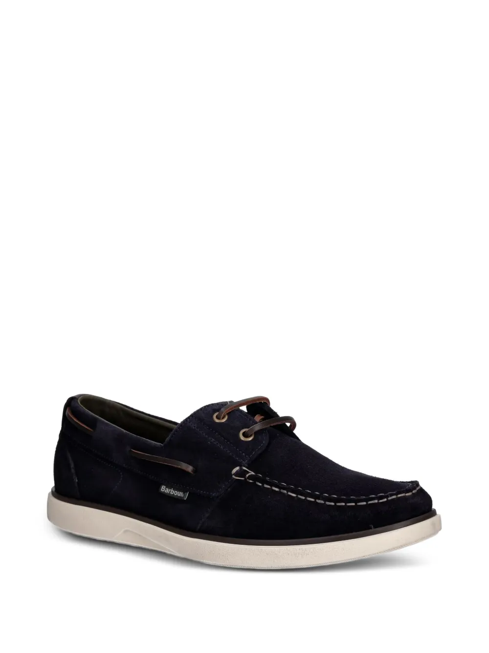 Barbour Rothley suede boat shoes Blauw