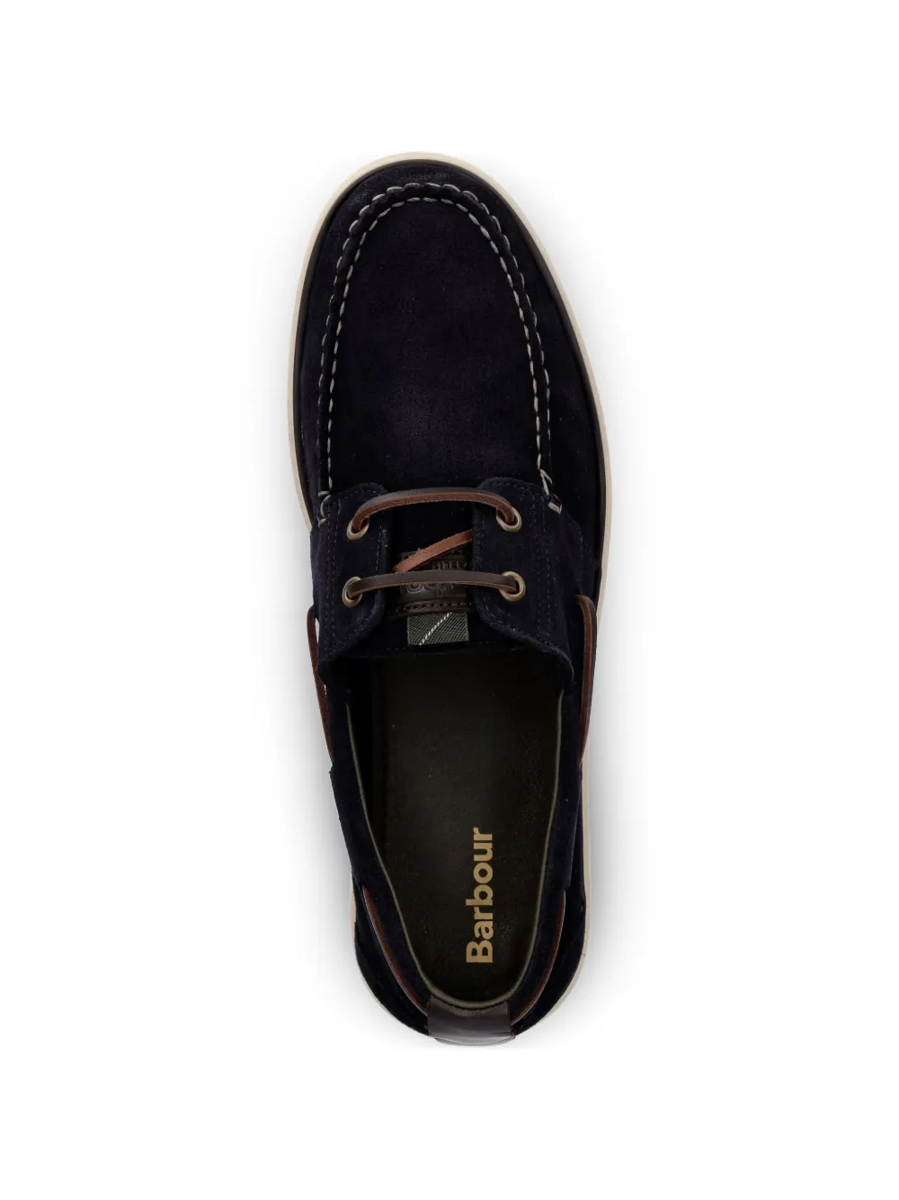Barbour Rothley suede boat shoes Blauw