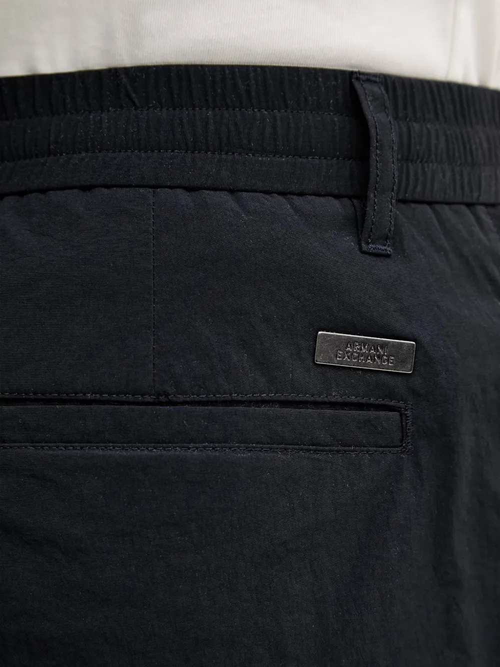 Armani Exchange Plooirok met elastische band Zwart