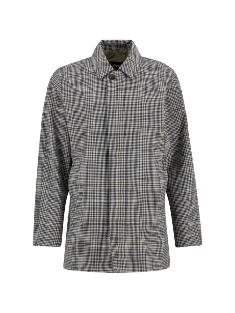 Barbour abrigo Roking con motivo de cuadros y botones