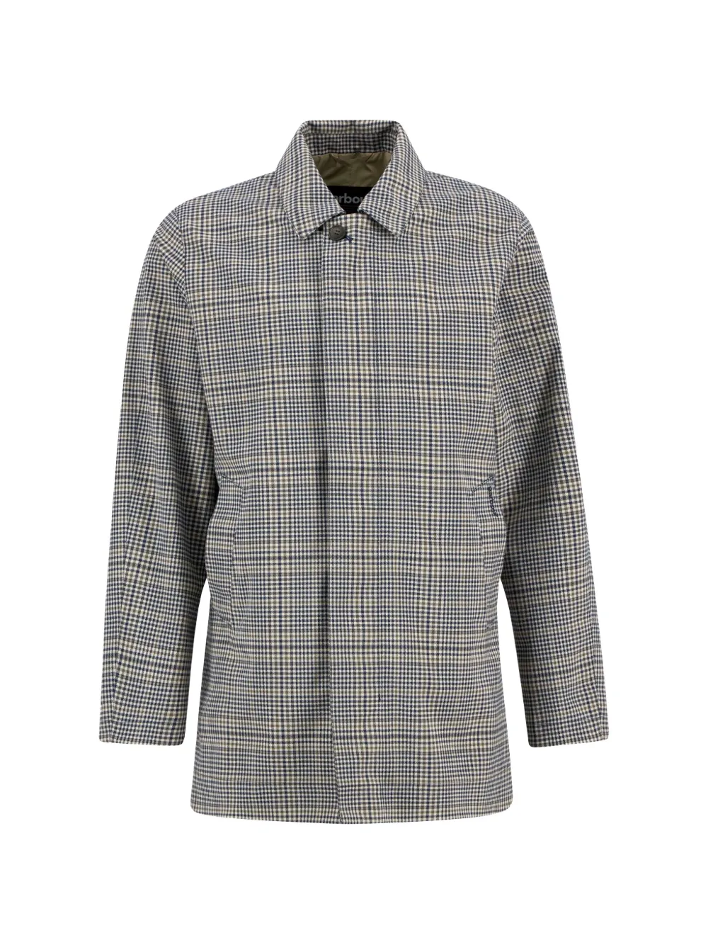 Barbour Roking check-pattern single-breasted coat - Toni neutri