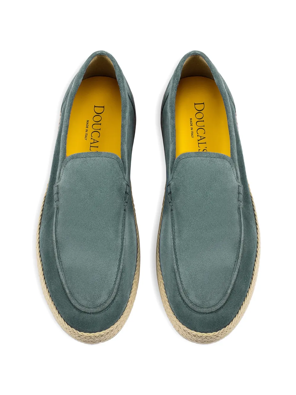 Doucal's Horizon suede espadrilles Blauw