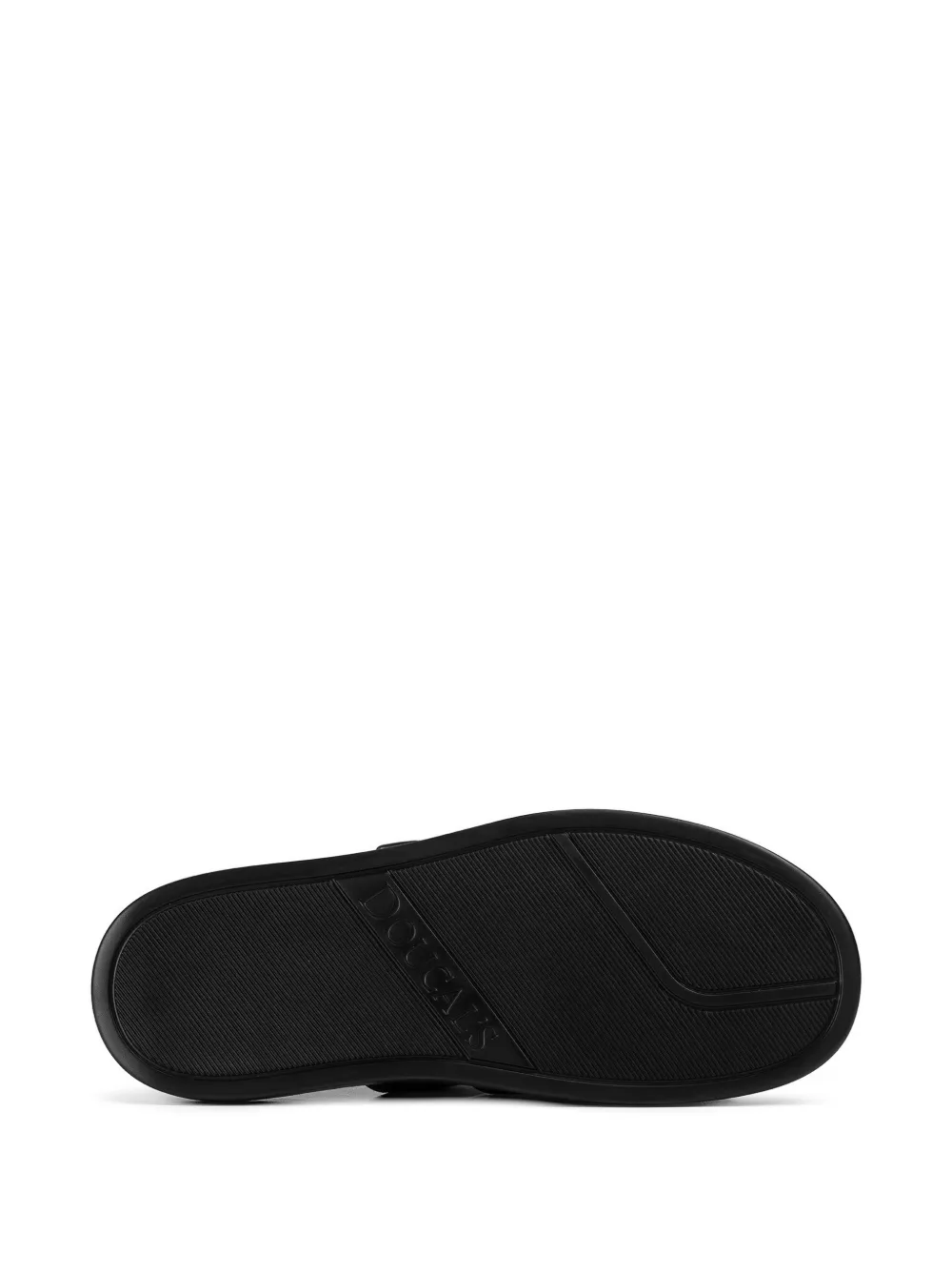 Doucal's crossover touch-strap sandals Zwart