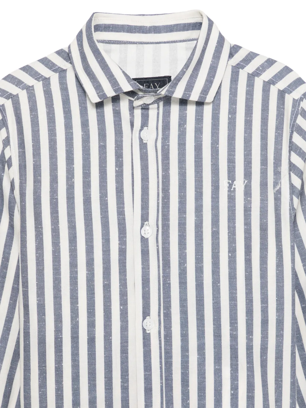  Fay Kids Camisa A Rayas - Azul 