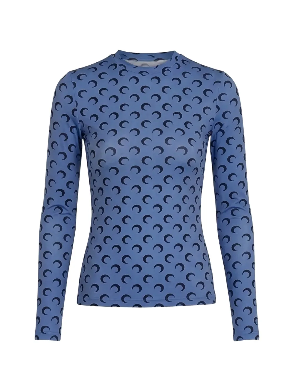 Marine Serre T-shirt met Moon-print Blauw