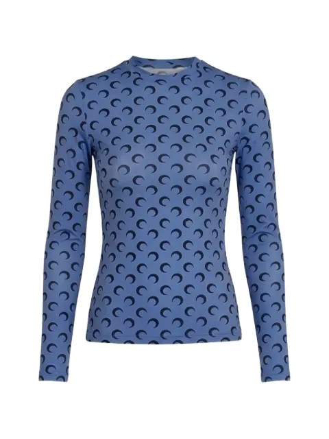 Marine Serre camiseta con estampado Moon
