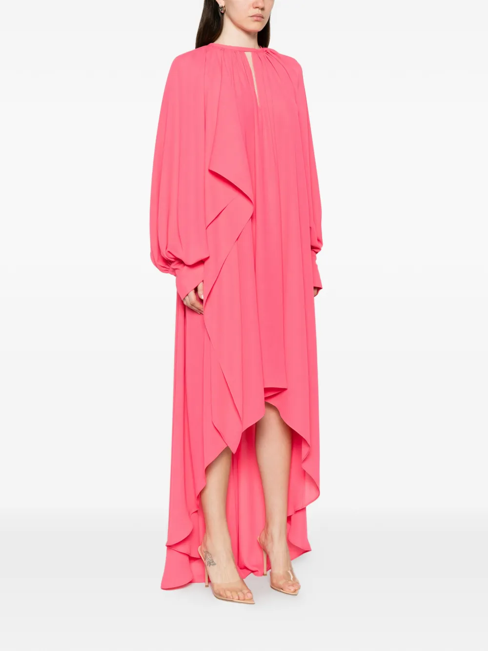 Gianluca Capannolo Amina gedrapeerde asymmetrische jurk Roze