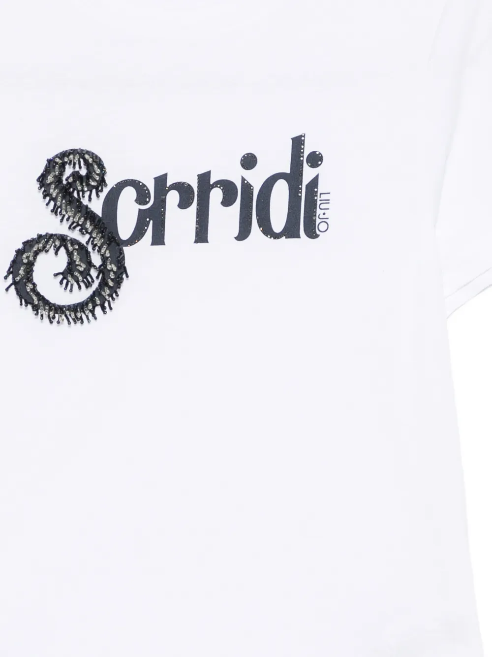 LIU JO Verfraaid T-shirt Wit