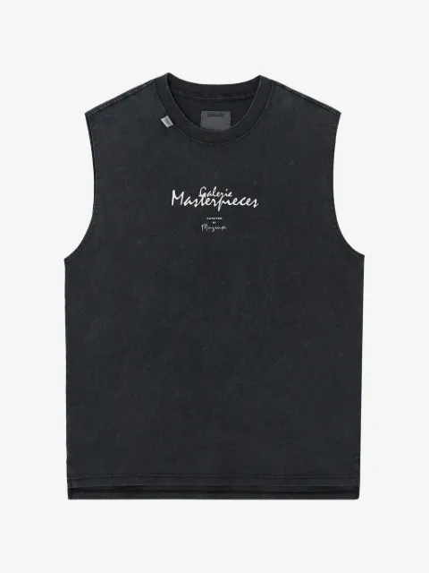Musium Div. graphic-print sleeveless T-shirt