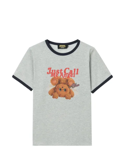 Mini Cream graphic-print T-shirt