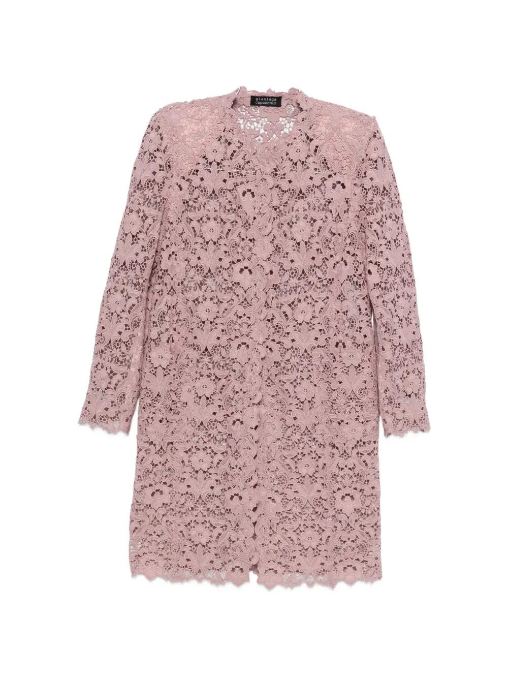 Gianluca Capannolo Charlotte floral-lace coat - Rosa