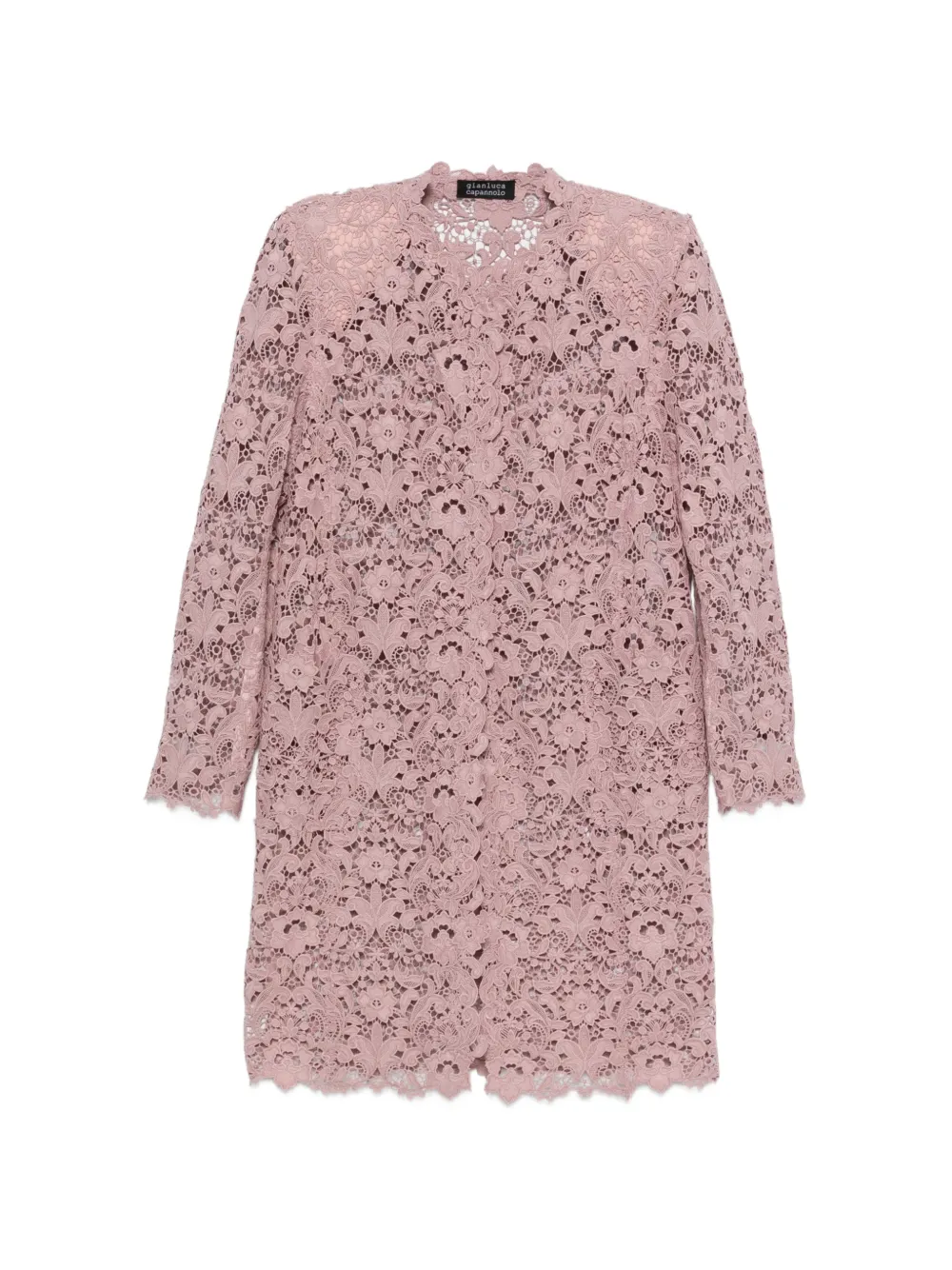 Gianluca Capannolo Charlotte floral-lace coat - Rosa