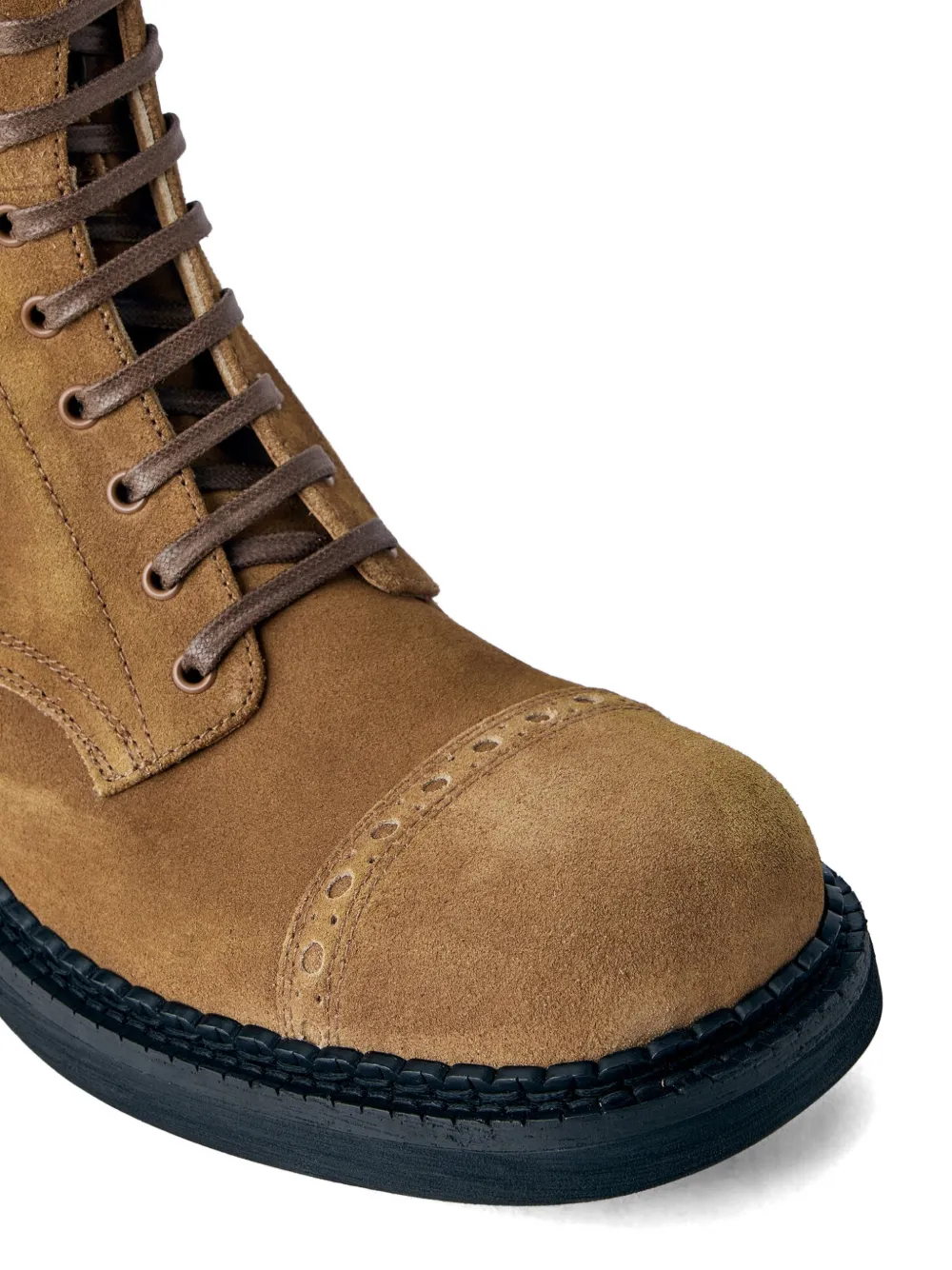 Miu embossed sole lace-up boots Bruin