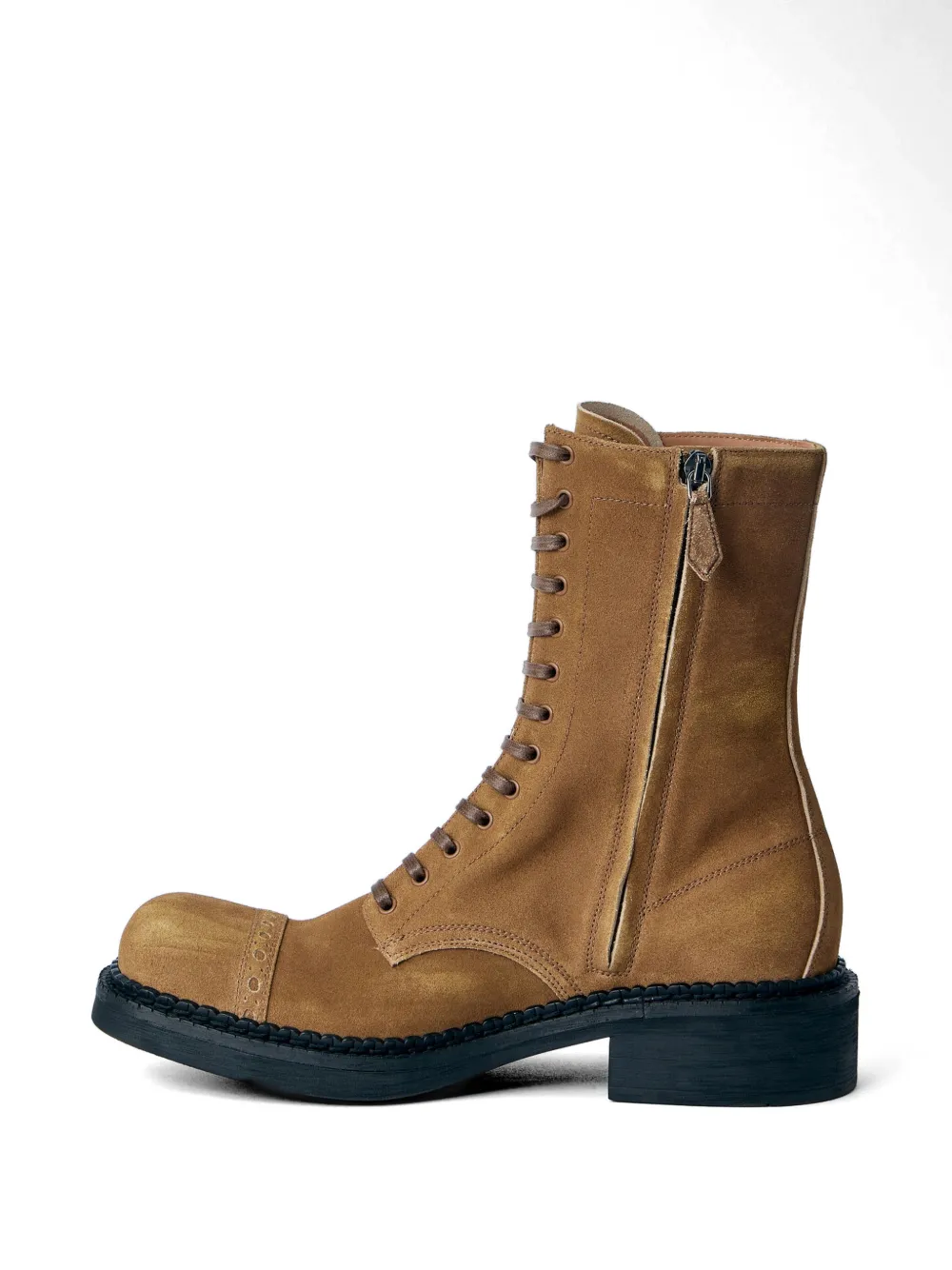 Miu embossed sole lace-up boots Bruin