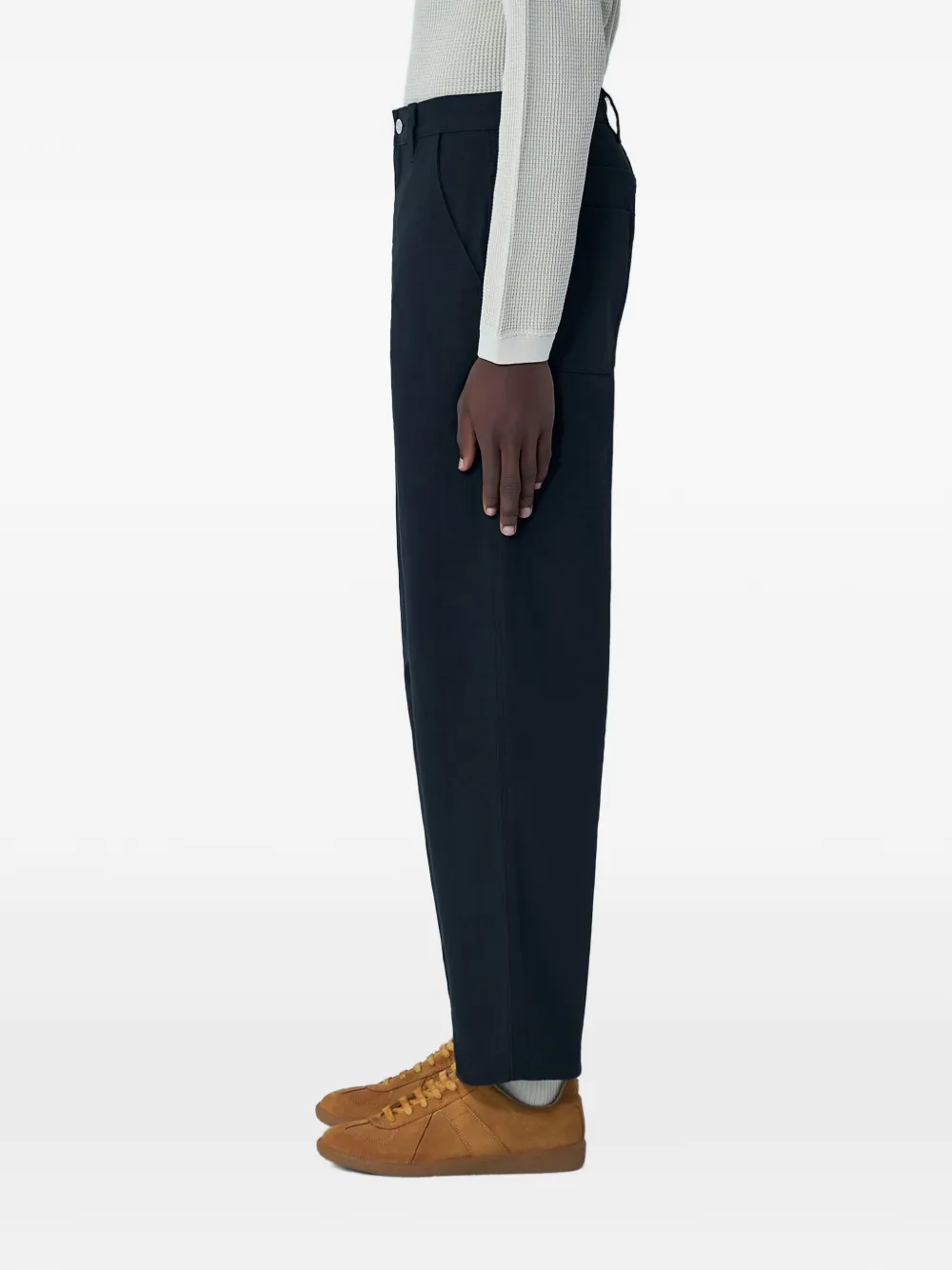 Stüssy straight-leg logo-patch trousers - Nero