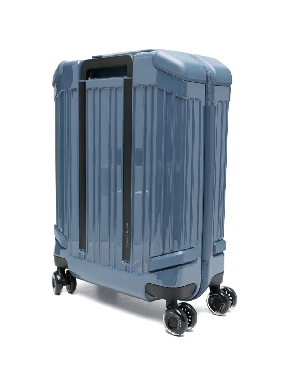 PIQUADRO Pop geribbelde rolkoffer Blauw