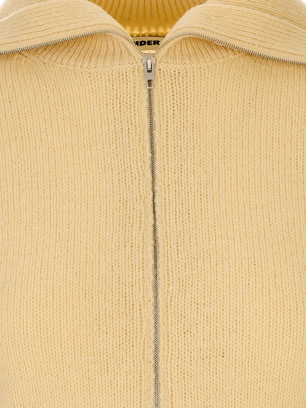 Jil Sander Vest met rits Beige