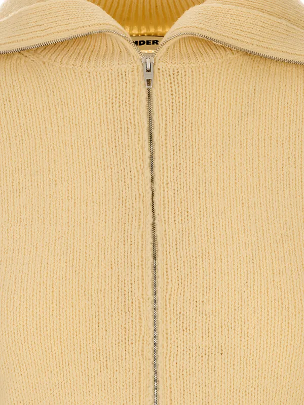 Jil Sander zip-up Cardigan | Neutrals | FARFETCH